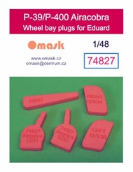  Omask  1/48 Wheel Bay Plugs - P-39 P-400 Airacobra (EDU kit) OMK74827