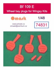  Omask  1/48 Wheel Bay Plugs - Bf.109E (WGY kit) OMK74831