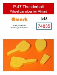 Wheel Bay Plugs - P-47 Thunderbolt (MIA kit) #OMK74835