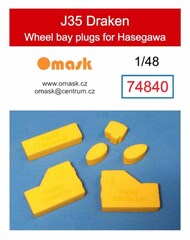 Wheel Bay Plugs - J-35 Draken (HAS kit) #OMK74840