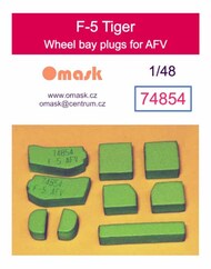  Omask  1/48 Wheel Bay Plugs - F-5 Tiger (AFV kit) OMK74854