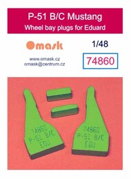 Wheel Bay Plugs - P-51B P-51C Mustang (EDU kit) #OMK74860