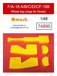 Wheel Bay Plugs - F-18A F-18B F-18C F-18D CF-188 Hornet (KIN kit) #OMK74890