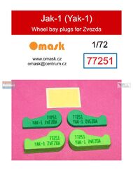 Wheel Bay Plugs - Yak-1 (ZVE kit) #OMK77251