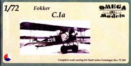 Fokker C.IA Decals Dutch Royal Air Force #OMG72244