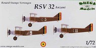 RSV-32 Anzani Decals Belgium 5, 9 and 11 #OMG72408