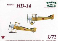 Omega-K Models  1/72 Hanriot HD-14 with wheels or skis Decals Russia 1925 OMG72463