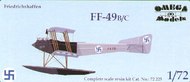  Omega-K Models  1/72 Friedrichshaffen FF-49B/C floatplane Fin OMG72225