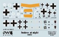  Owl Decals  1/144 Junkers at Night (3) OWL44002