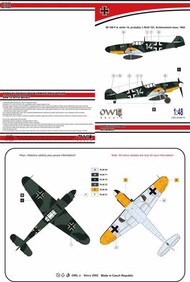 Messerschmitt Bf.109F-4 natchtjager white 14 NJG 101 #OWLDS48110