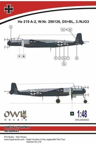  Owl Decals  1/48 Heinkel He.219 A-2 D5+BL OWLDS4822