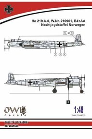  Owl Decals  1/48 Heinkel He.219 A-0 B4+AA OWLDS4830