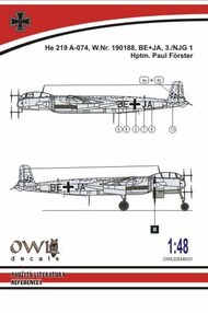 Heinkel He.219 A-0 GE+JA (Forster) #OWLDS4831