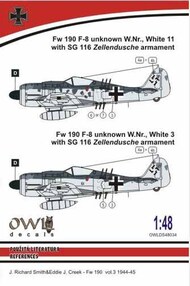  Owl Decals  1/48 Focke-Wulf Fw.190F-8 SG 116 armament OWLDS4834