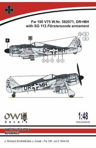  Owl Decals  1/48 Focke-Wulf Fw.190F-8 SG 113 armament OWLDS4835