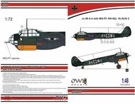  Owl Decals  1/48 Junkers Ju.88A-4 with MGFF cannon (R4+QU NJG 2) OWLDS4839