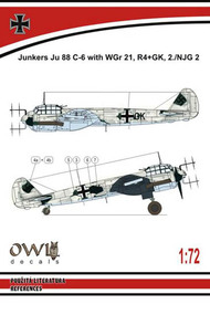  Owl Decals  1/72 Junkers Ju.88C-6 with WGr 21 rocket OWLDS7211
