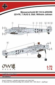  Owl Decals  1/72 Messerschmitt Bf.110G-4 (W. Johnen) OWLDS7215