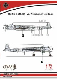  Owl Decals  1/72 Heinkel He.219A-0 DV+DL OWLDS7227
