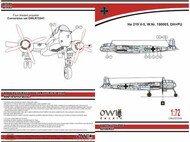  Owl Decals  1/72 Heinkel He.219V-5 DH+PU four blades propeller (light version) OWLDS7242