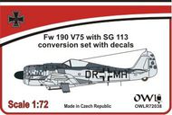  Owl Decals  1/72 Focke-Wulf Fw.190F with SG 113 armament & decals OWLR7238