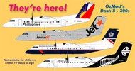  OzMods  1/144 Bombardier Dash 8 300 Philippines Airways with resin parts OMKIT14421