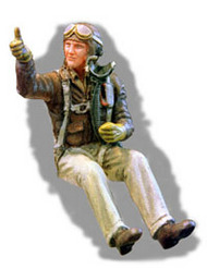  PJ Productions  1/48 WWII USAF Europe fighter Pilot seated in aircraft PJ481103