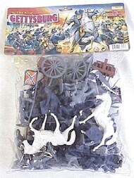  Playsets  54mm 54mm Gettysburg Union/Confederate Figure Playset (50pcs) (Bagged) (Americana) PYS98531