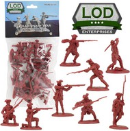 Revolutionary War British Regular Army Playset (16) (Bagged) (LOD Enterprises) #PYSL10