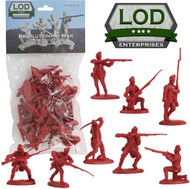 Revolutionary War British Light Infantry Playset (16) (Bagged) (LOD Enterprises) #PYSL11