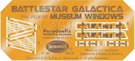  Paragrafix Modeling Systems  1/4105 Battlestar Galactica: BS75 Spaceship Museum Windows & Name Plates Photo-Etch Set for MOE PGX137