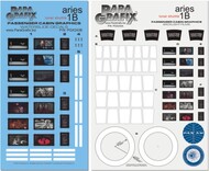  Paragrafix Modeling Systems  1/48 2001 Space Odyssey: Aries 1B Passenger Cabin Graphics Decals & Lighting Film Set for MOE PGX243