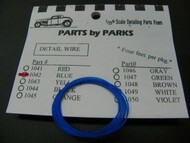  Parts By Parks  1/25 Blue 4 Ft. Detail Plug Wire PBP1042