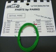  Parts By Parks  1/25 Green 4 Ft. Detail Plug Wire PBP1047