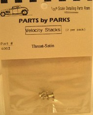 Parts By Parks  1/25 Velocity Stacks (Satin Finish) PBP4002