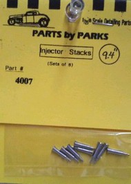  Parts By Parks  1/24-1/25 Hilborn Style Injector Stacks 5/32 x 3/32 x 3/8 (Machined Aluminum) (8) PBP4007