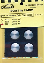  Parts By Parks  1/25 Salt Flat Type Disc-Scale 16' - 11' x 16' dia. (Spun Aluminum) (4) PBP6004