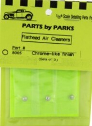  Parts By Parks  1/24-1/25 Flathead Air Cleaner (Chrome Finish) (3) PBP8005