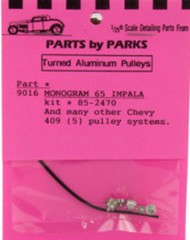  Parts By Parks  1/25 Pulley Set (1965 Chevy & Chevy 409) (Spun Aluminum) (5) PBP9016
