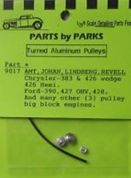 Pulley Set (Chrysler & Ford Long Block Engines) (Spun Aluminum) (3) #PBP9017