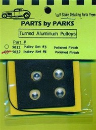  Parts By Parks  1/25 Pulley Set 4 (Polish Finish) PBP9022