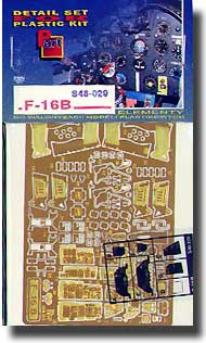  Part Accessories  1/48 F-16B Detail PTS48029