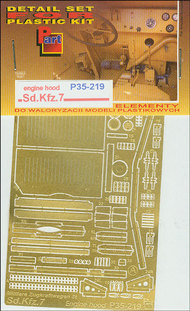  Part Accessories  1/35 Sd.Kfz.7 Engine hood (TRP) PTP35219