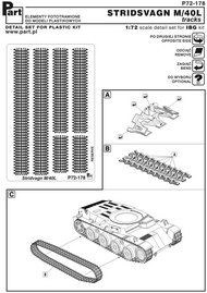  Part Accessories  1/72 Stridsvagn M/40L Tracks (IBG) PTP72178