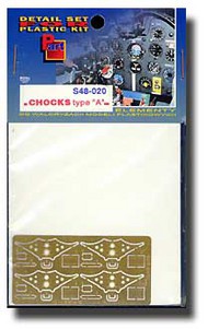  Part Accessories  1/48 Chocks Type 'A' Modern PTS48020