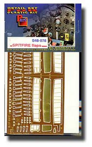  Part Accessories  1/48 Spitfire Flaps PTS48078