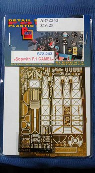  Part Accessories  1/72 Sopwith Camel F.1 two seat trainer (ROD) PTS72243
