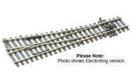  PECO TRACK  HO Code 100 Small Right Hand Turnout (24" Radius) w/Electrified Frog PECSLE91