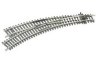  PECO TRACK  HO Code 100 Curved Left Hand Turnout (Between 14-5/8" & 17-1/4" Radius) PECST245