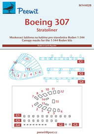  Peewit  1/144 Boeing 307 Stratoliner Masks PEE144028